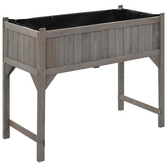 ComfortXL - Carré potager sur pieds avec serre bois de sapin pour balcon Gris – ComfortXL Outdoor Living - Image 6