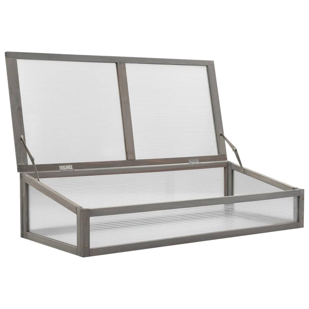 ComfortXL - Carré potager sur pieds avec serre bois de sapin pour balcon Gris – ComfortXL Outdoor Living - Image 10