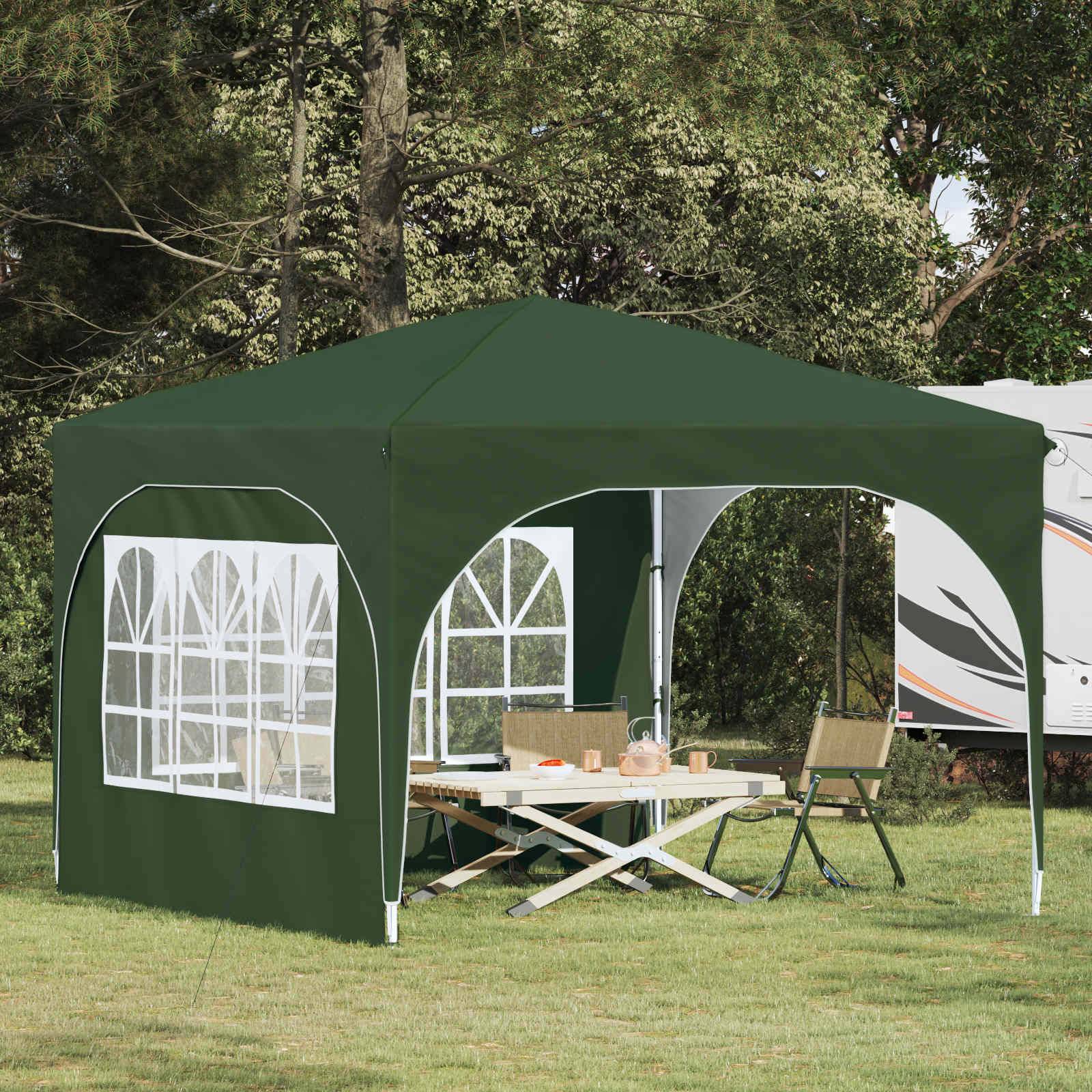 ComfortXL - Tente de Réception Pop-up Oxford Jardin 2 Parois Hauteur Réglable 290x290cm Vert - ComfortXL Outdoor Living - Image 1