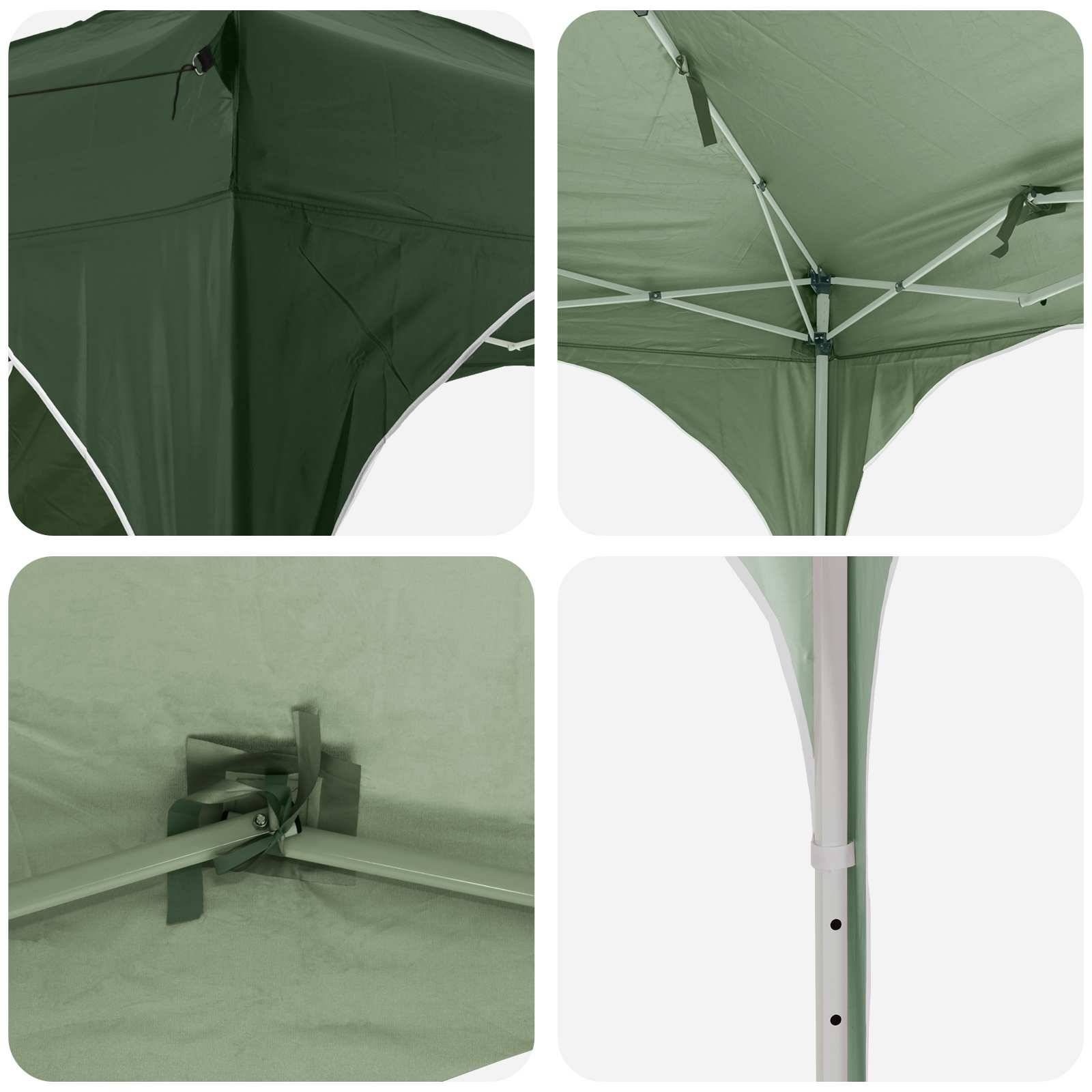ComfortXL - Tente de Réception Pop-up Oxford Jardin 2 Parois Hauteur Réglable 290x290cm Vert - ComfortXL Outdoor Living - Image 2