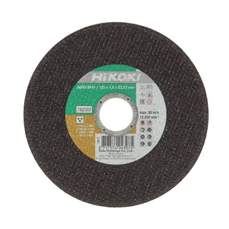 Disque à tronç. inox Proline HIKOKI Ø125 - 782302 - ép.1 m.plat Hikoki