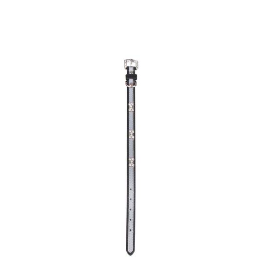 Sans Marque - Collier pour chien strass réfléchissant - Taille M - Noir - Dogi