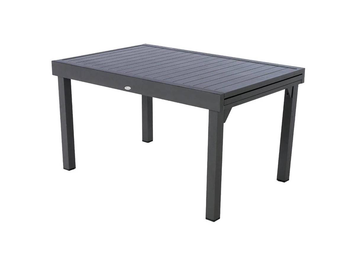 Hesperide - Ensemble repas rectangulaire extensible alu Graphite + 10 fauteuils Piazza - Hespéride - Imagen 2