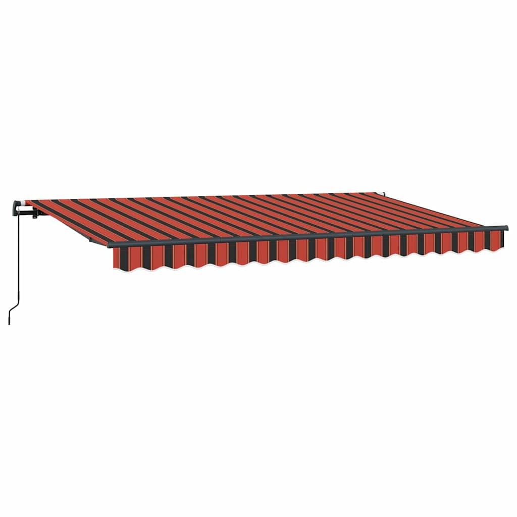 Store banne | Auvent Rétractable Orange 400 x 200 cm tissu Maison Chic - Image 5