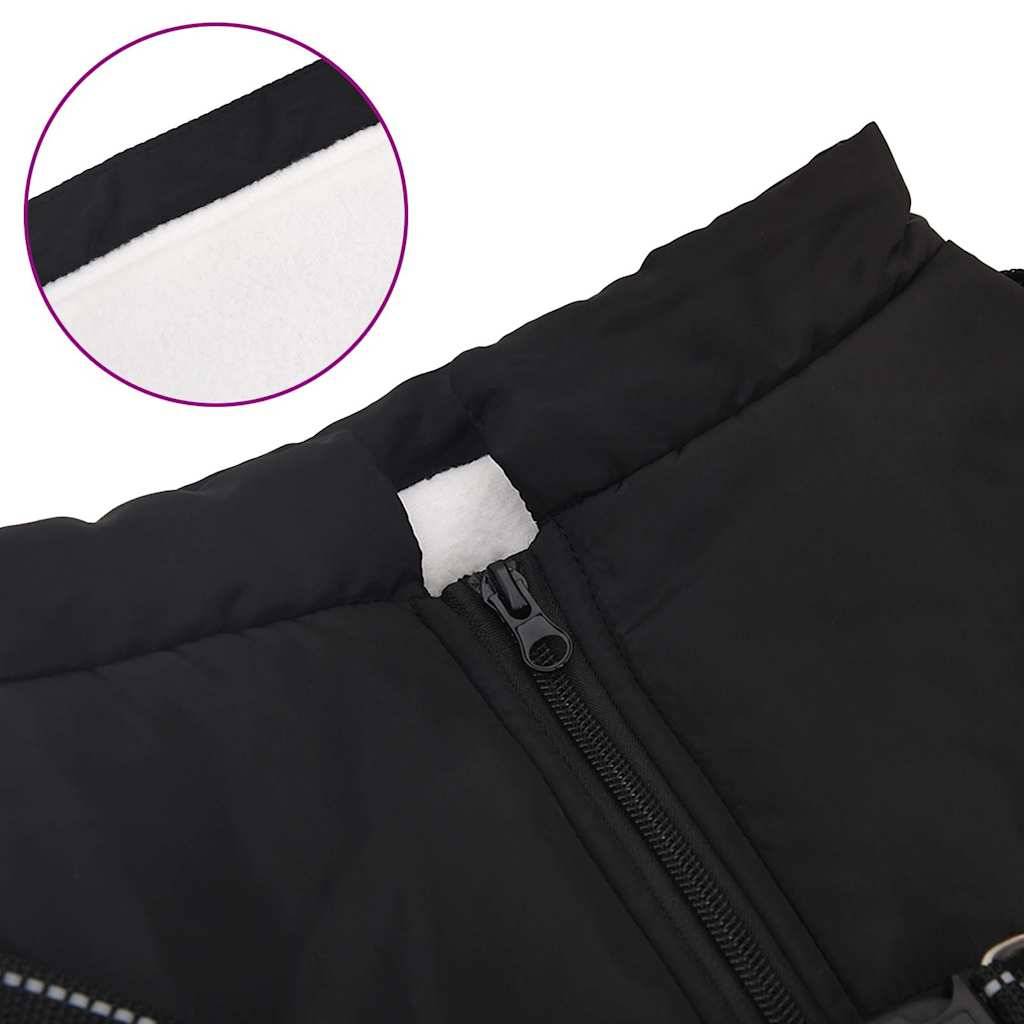 Manteau Chien Imperméable avec Harnais Hiver Noir L48 – ComfortXL Pet Living - Image 4