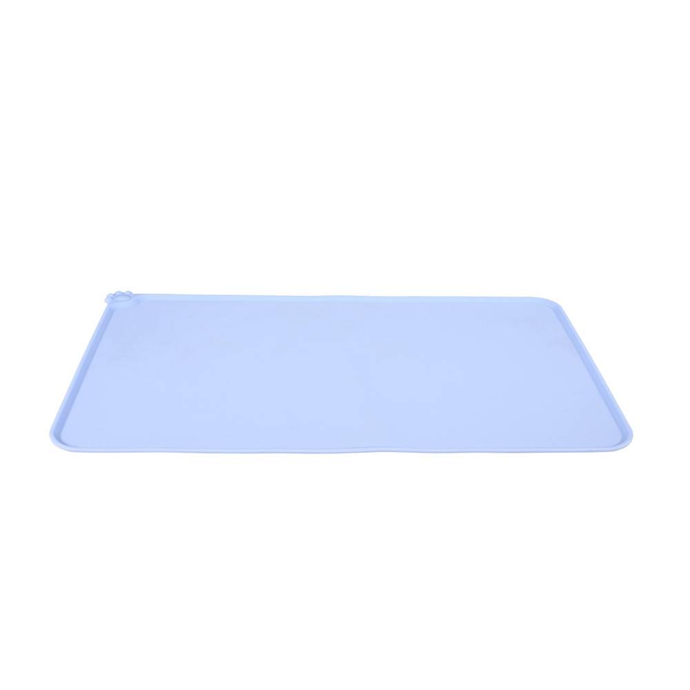 Zolux - Tapis écuelle silicone bleu M 47.5 x 30.1 cm pour chien - Imagen 1