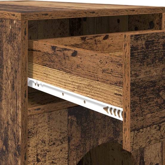 Grande Maison Chat Bois Ancien Brun 72cm pour Grand Chat Déco Salon - ComfortXL Outdoor Living - Image 9