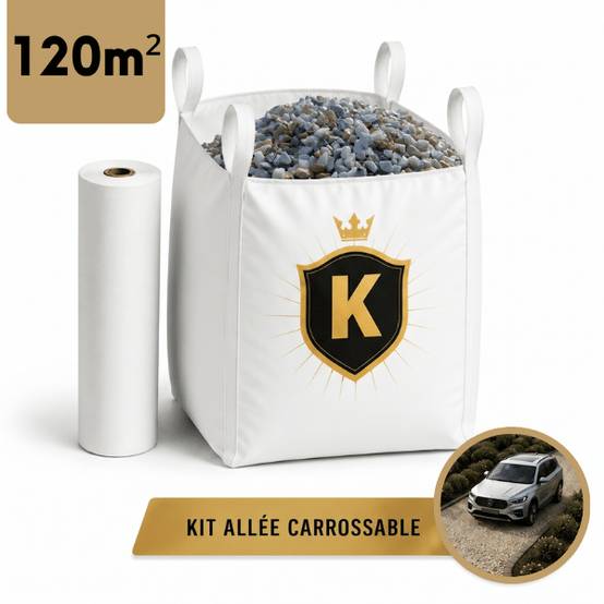 Kit allée carrossable Gravier Hawai 8/12 - 120 m² - Image 1