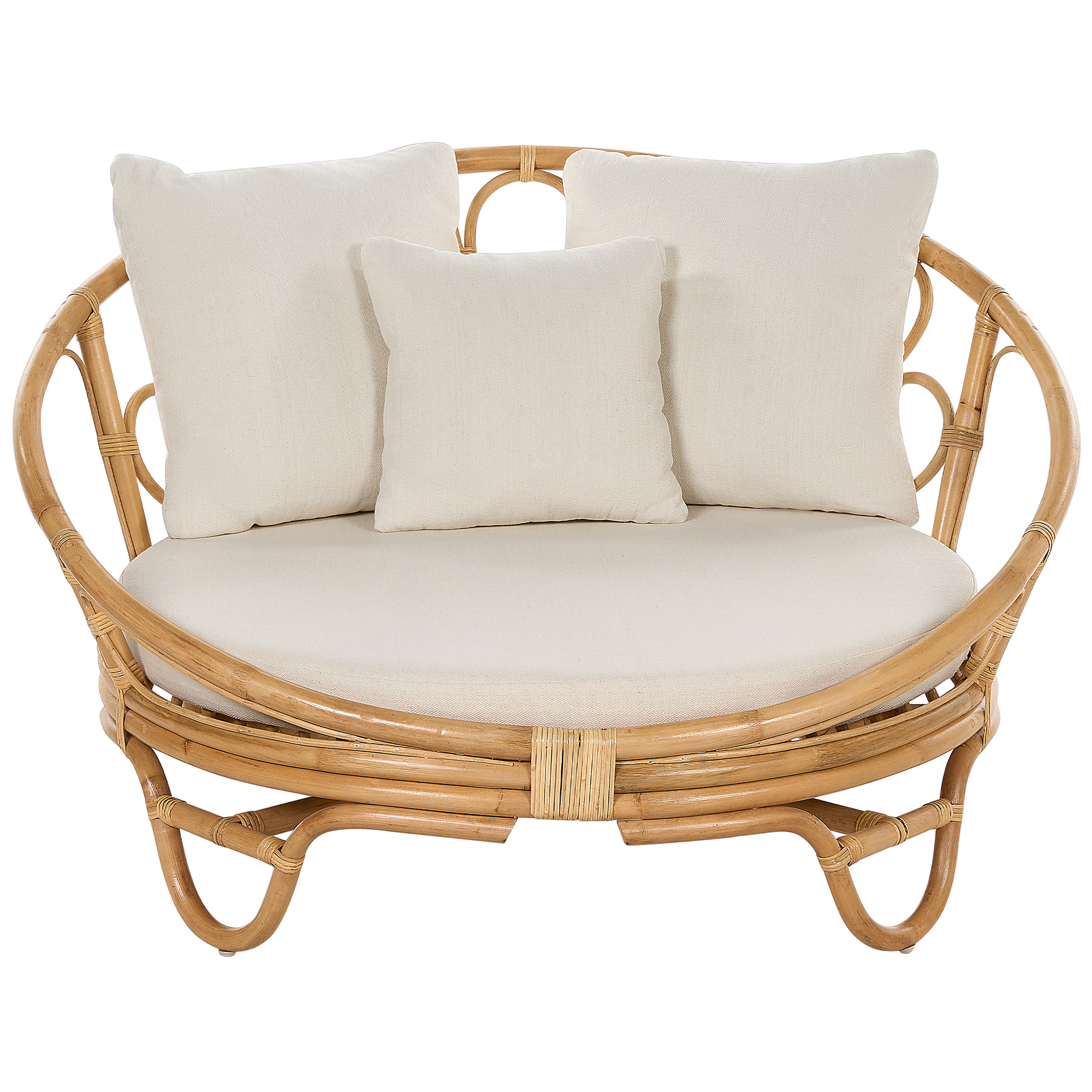 Beliani - Chaise longue de jardin Rotin Naturel ROSSANO - Beliani - Imagen 4