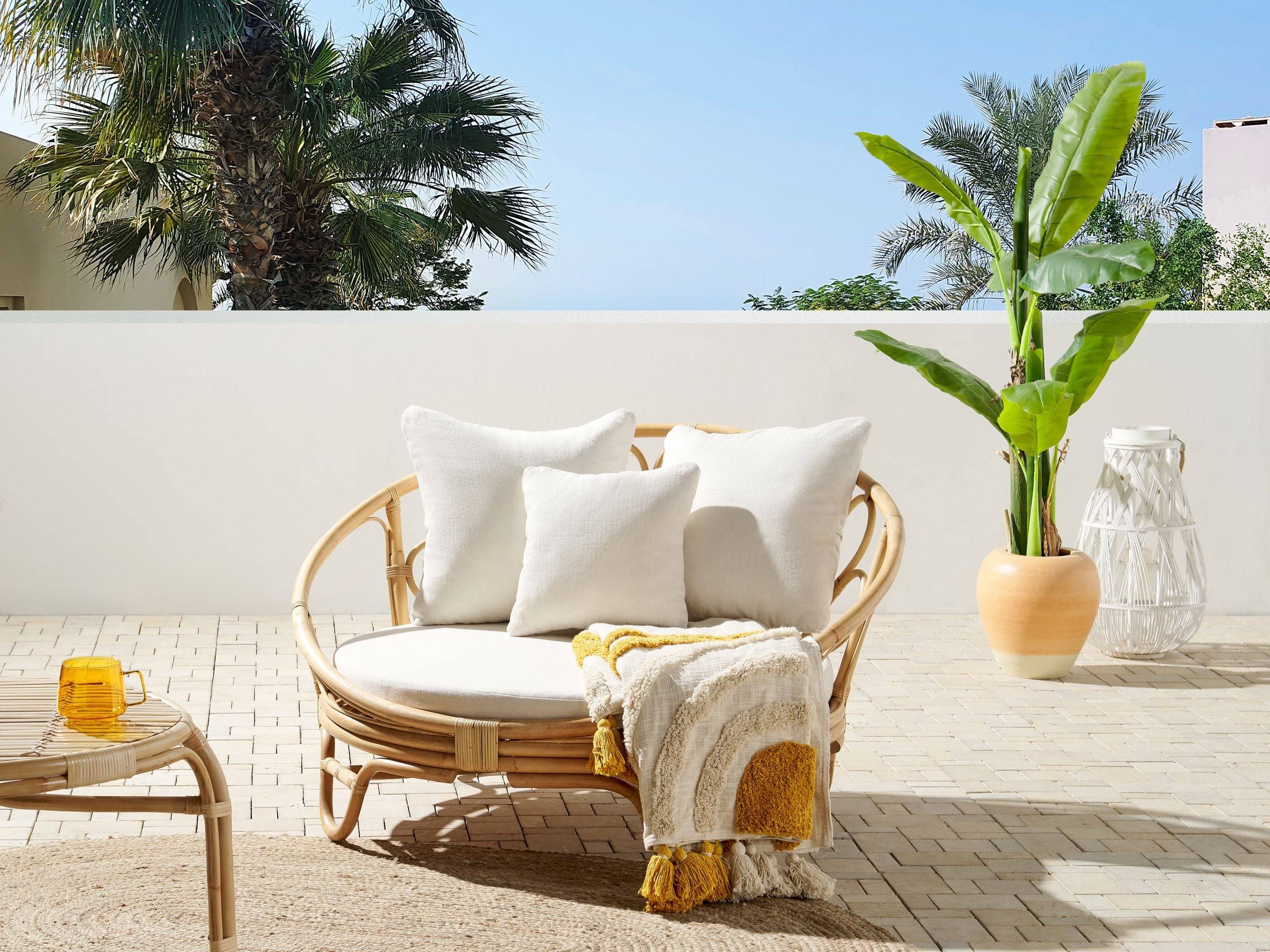 Beliani - Chaise longue de jardin Rotin Naturel ROSSANO - Beliani - Imagen 1