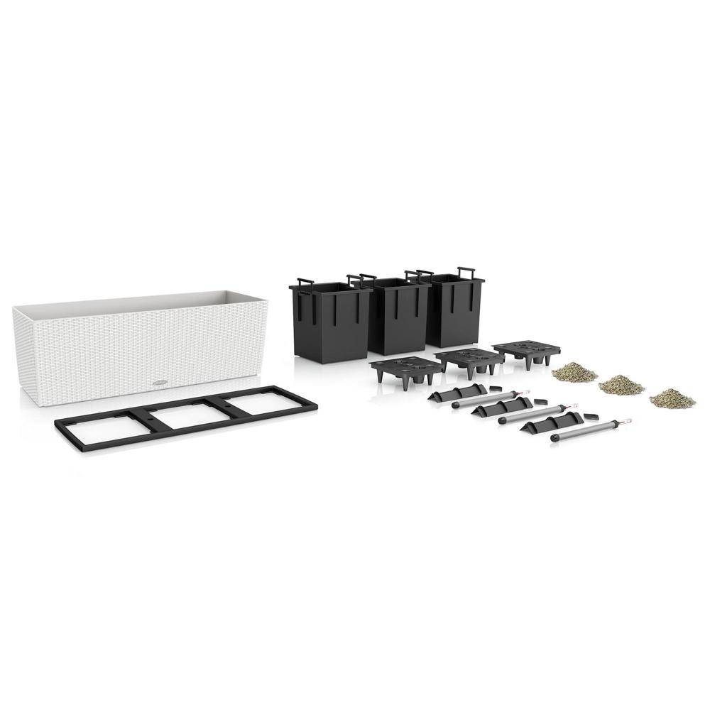 Lechuza - Pot Trio Cottage 40 - kit complet, blanc - 130 cm Lechuza - Imagen 2