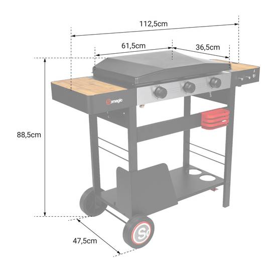 Promo Somagic Plancha Gaz Solia 300 à Poser chez Cora Promo Somagic Plancha Gaz Solia 300 à Poser chez Cora