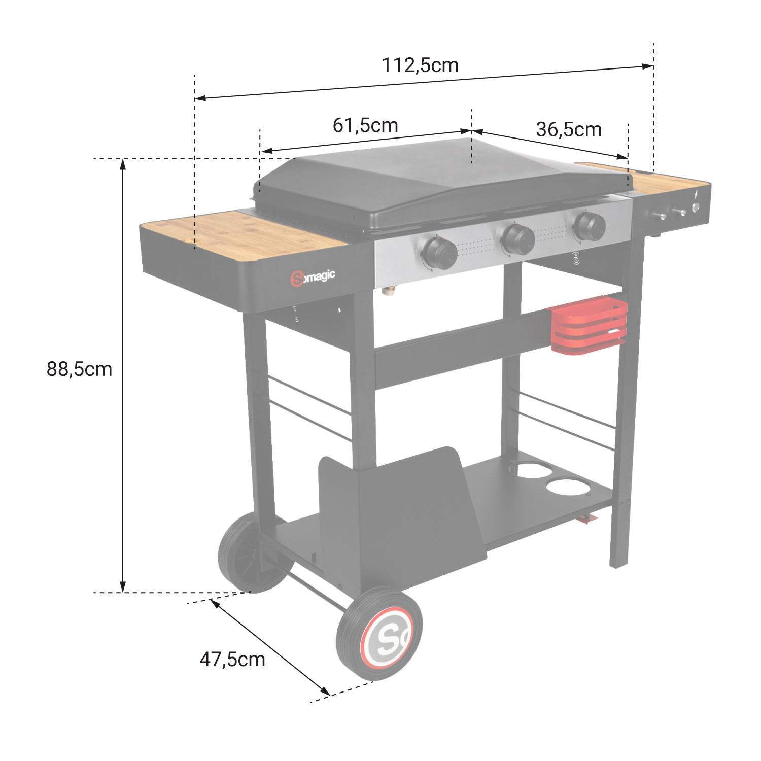 Promo Somagic Plancha Gaz Solia 300 à Poser chez Cora