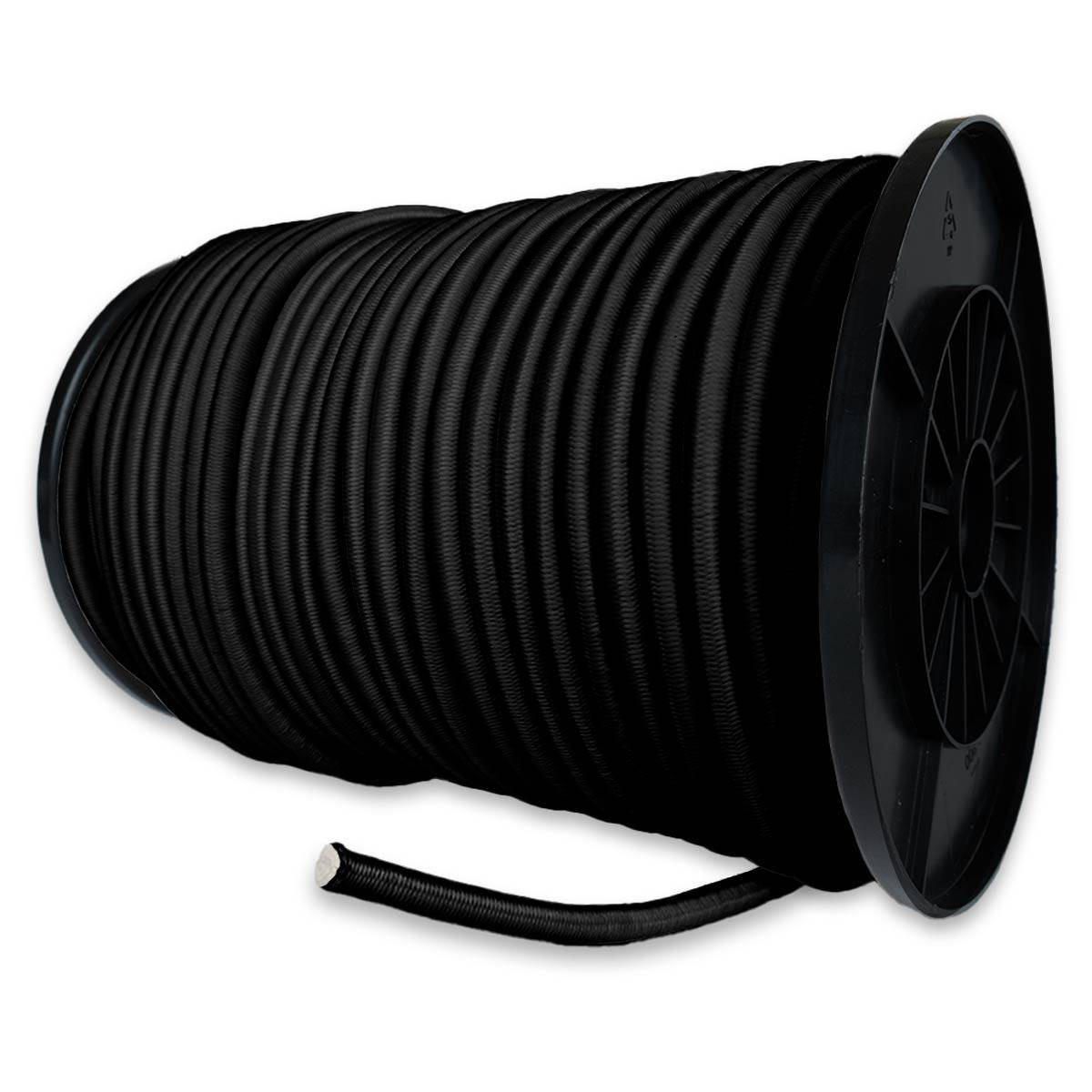 Sandow élastique Noir 100 mètres 9SW - Qualité PRO - Tendeur pour bâche de diamètre 9 mm TECPLAST - Imagen 1