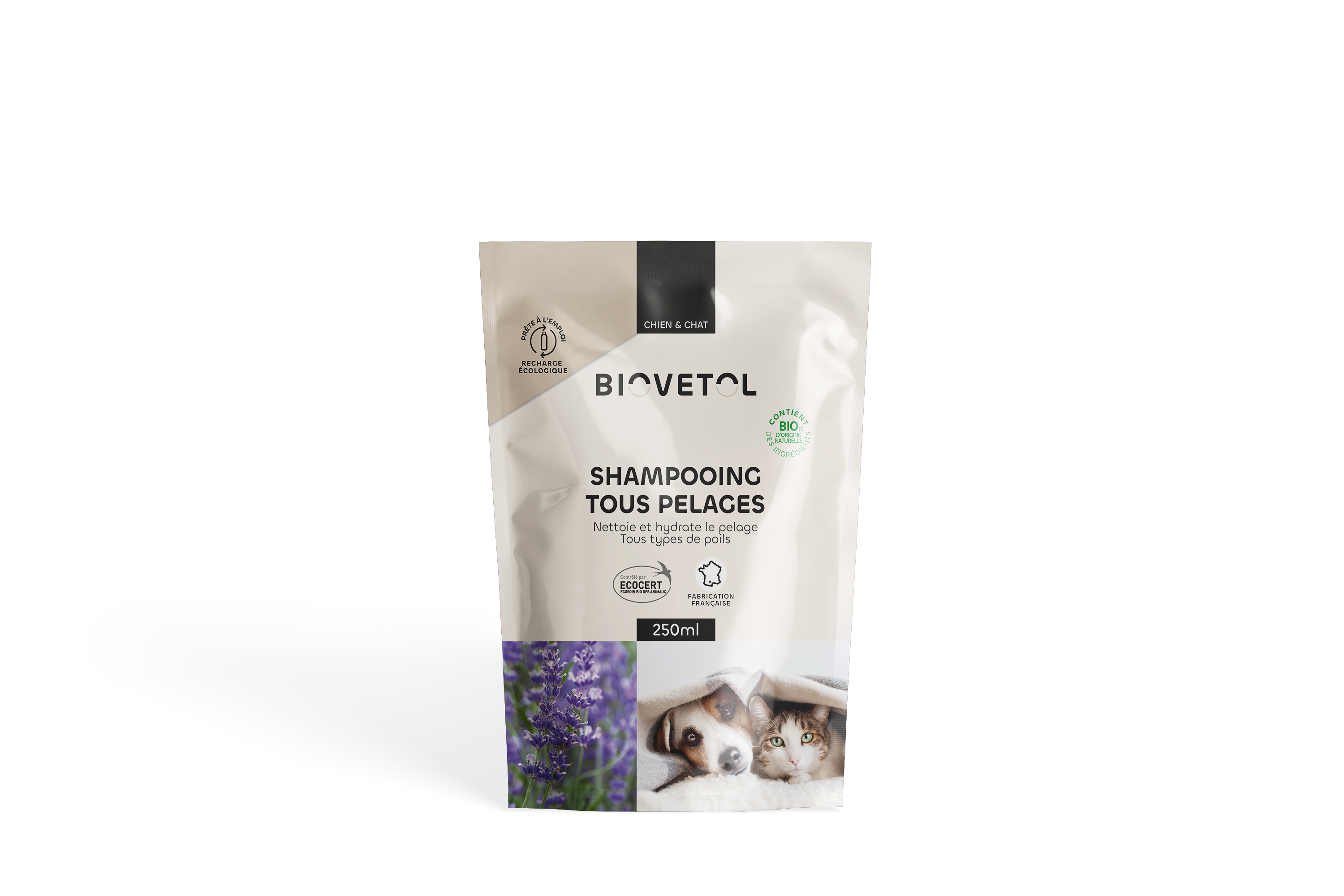 Biovetol - Shampoing Tous Pelages Bio (recharge écologique) - Imagen 1