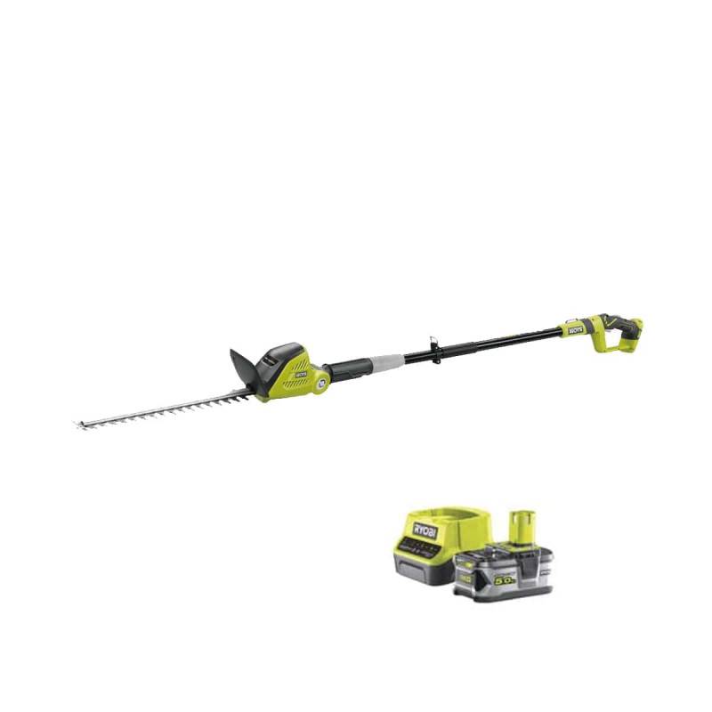 Ryobi - Pack RYOBI taille-haies 18V One+ OPT1845 - 1 batterie 5.0Ah - 1 chargeur rapide 2.0Ah RC18120-150