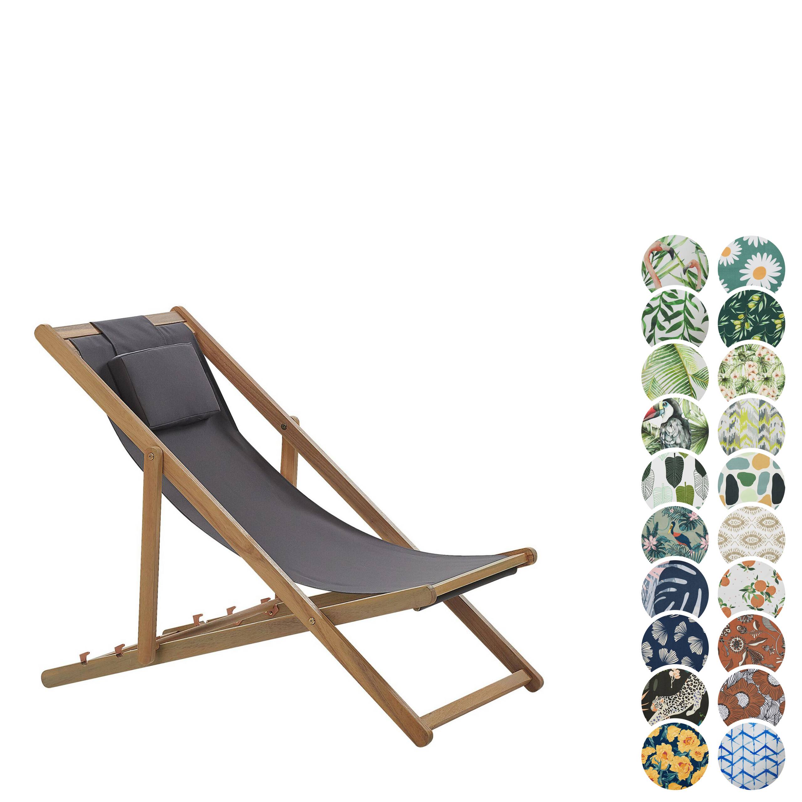 Beliani - Chaise longue Tissu Marron foncé AVELLINO - Beliani - Imagen 4