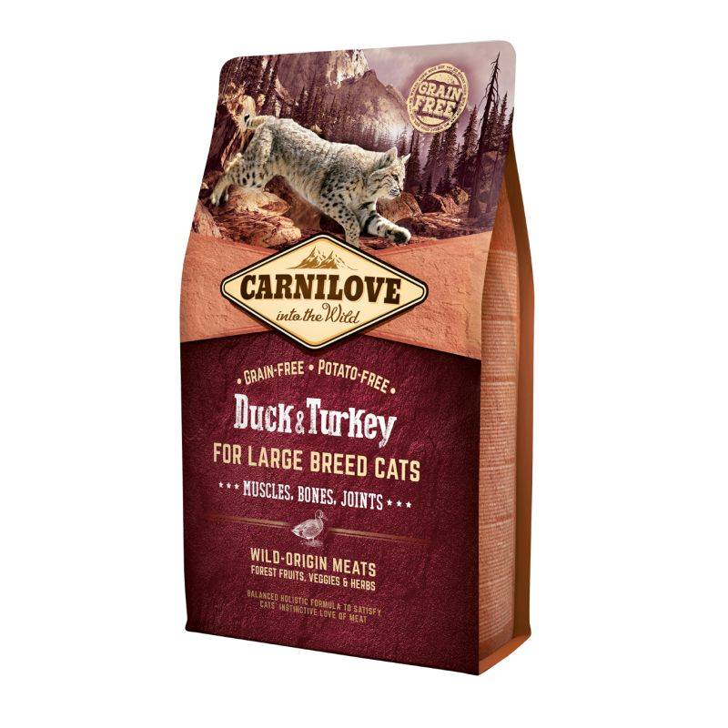Carnilove - Croquettes chat grande race Adulte Canard et Dinde - Carnilove 2 kg