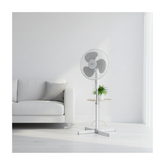 Ventilateur sur pied oscillant 45W - Rodwin Ventilation - Image 3