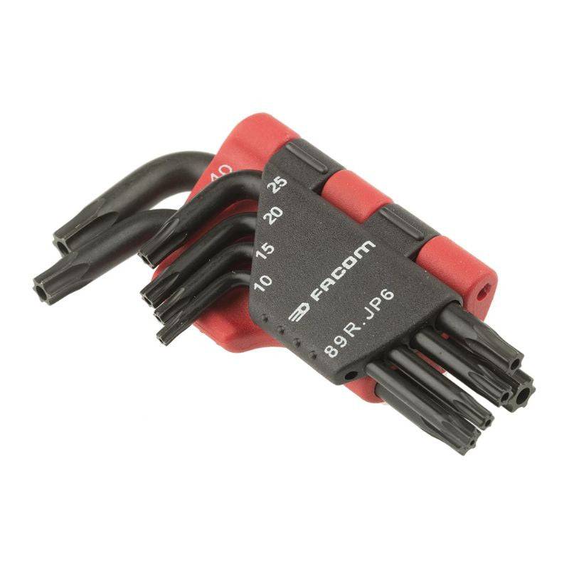 Jeu de 6 clés mâles Resistorx FACOM 89R.JP6PF (10 à 40 mm) Facom
