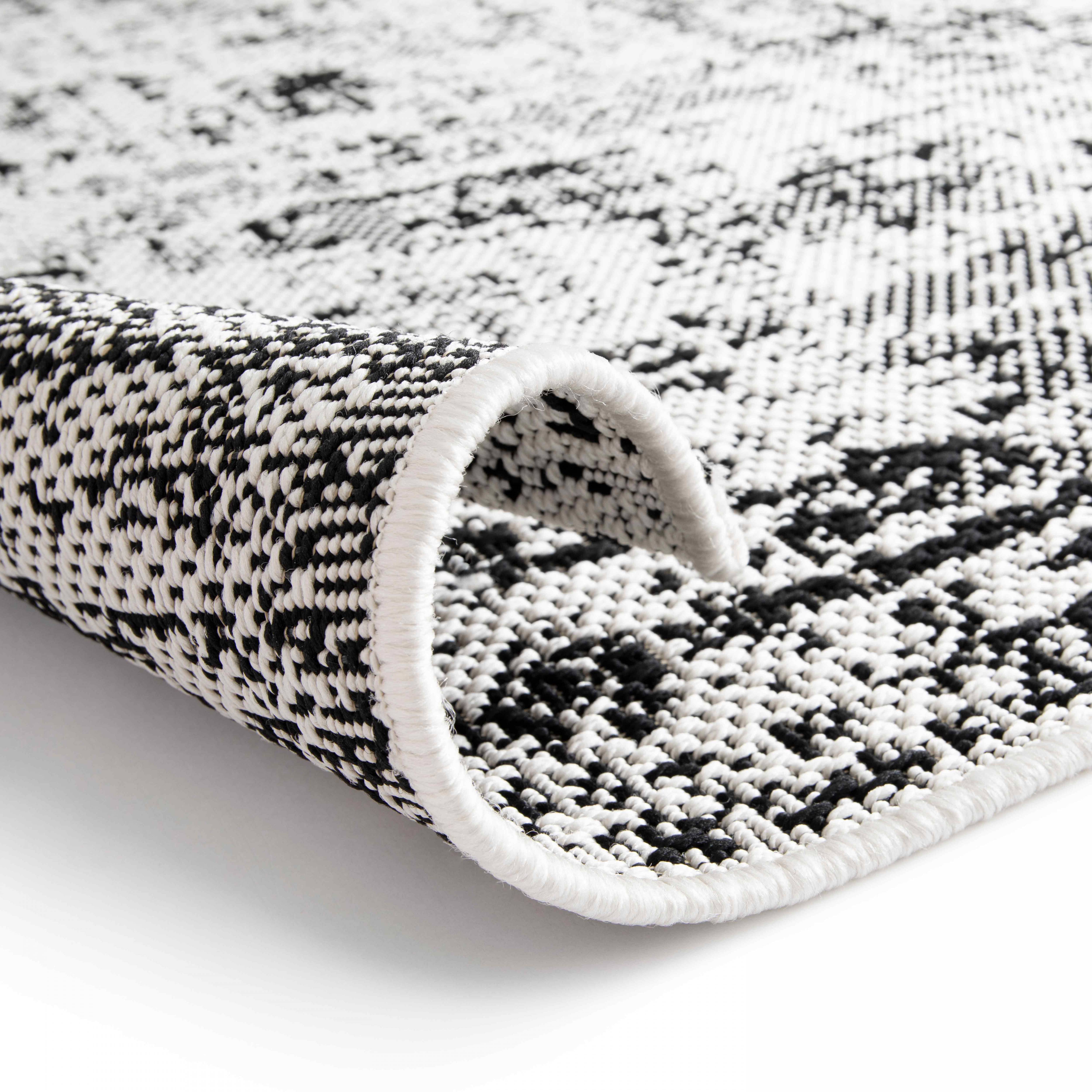 Oviala - Tapis d'extérieur en polypropylène 160 x 230 cm blanc Hella - Oviala - Imagen 2
