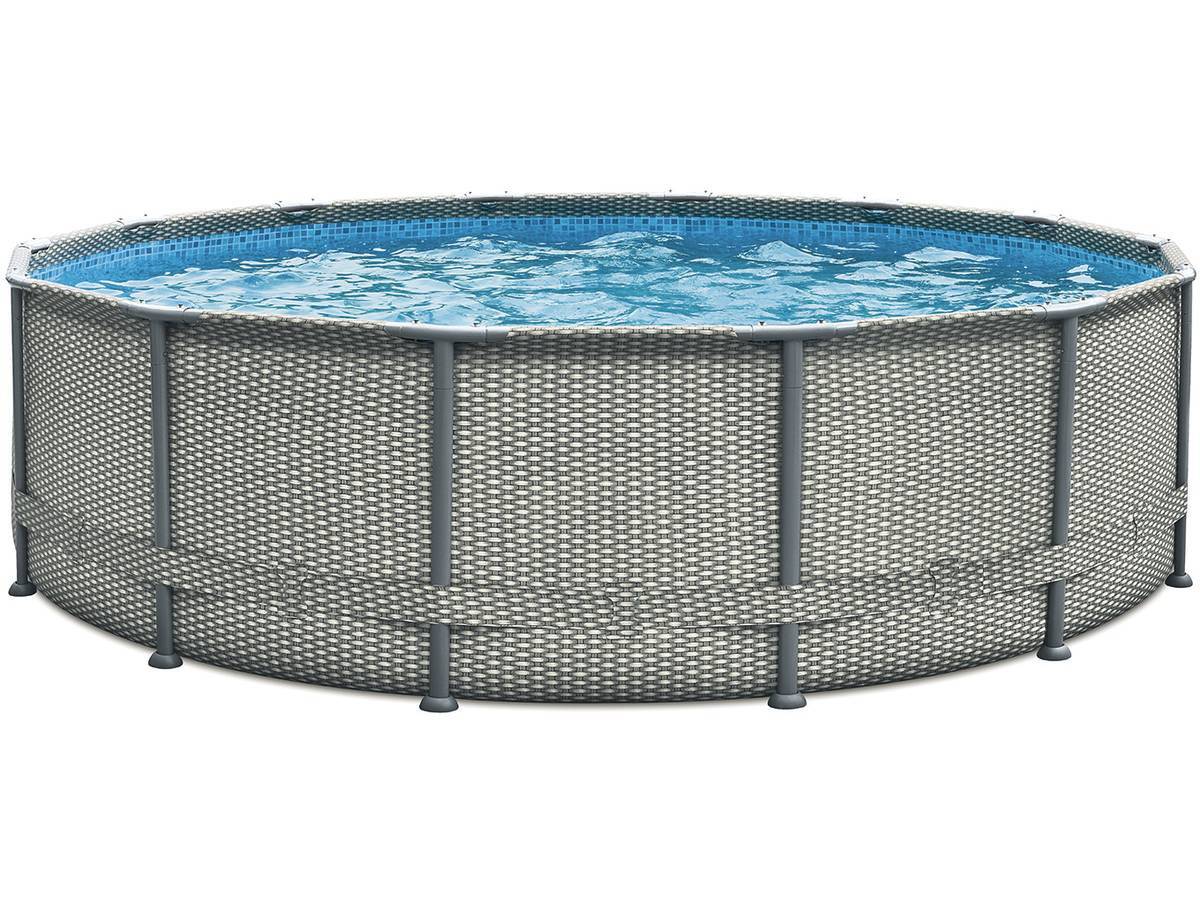 Habitat Et Jardin - Piscine Tubulaire "elite" Liner Imprimé - ø 4.88 X 1.22 M - Avec Filtration -habitat Et Jardin - Imagen 1