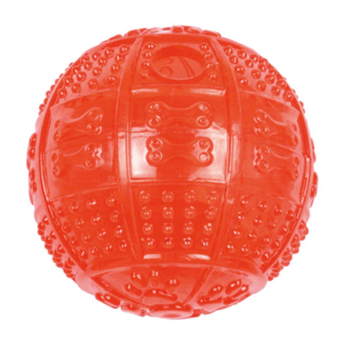 Balle pour Chien "Distributeur de Croquettes" 8cm Rouge - Image 1