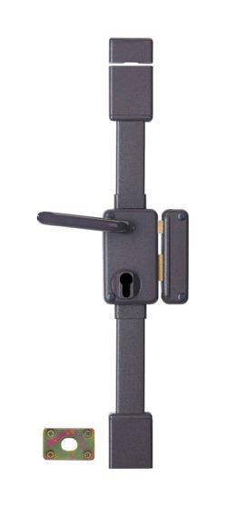 Serrure verticale Beluga THIRARD - Cylindre profil européen - 3 points - 75x130 - Tirage - Gauche - blanche - 049421