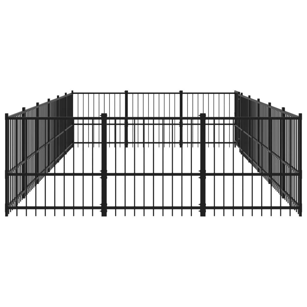 Vidaxl - Chenil d'extérieur pour chiens Acier 16,94 m² vidaXL 3124619 - Imagen 5