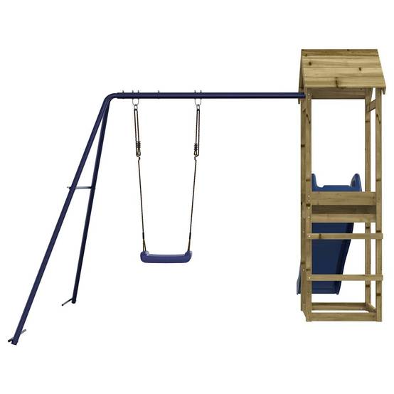 Aire de jeux d'extérieur - Jeu Plein air enfant bois de pin imprégné-JU1717 - Image 7