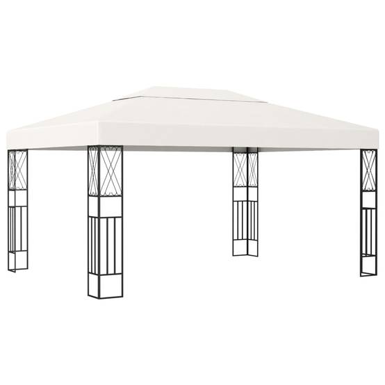 Tonnelle - Tente de réception - Barnum 3x4 m Crème Tissu - MEUBLE PRO - Image 2