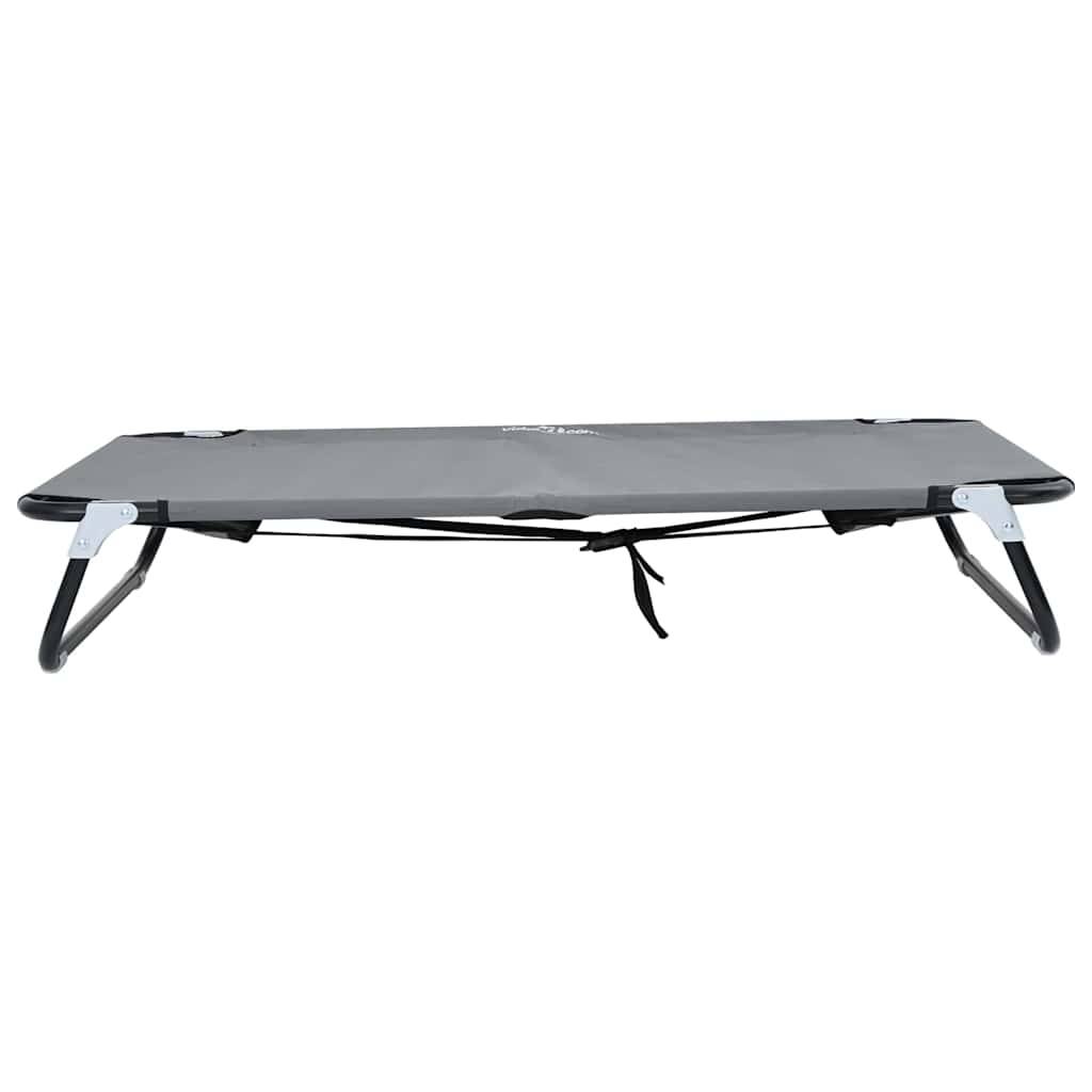 Lit de camp pliable pour chien en tissu Oxford pour voyage Gris 105x65 cm – ComfortXL Pet Living - Image 4