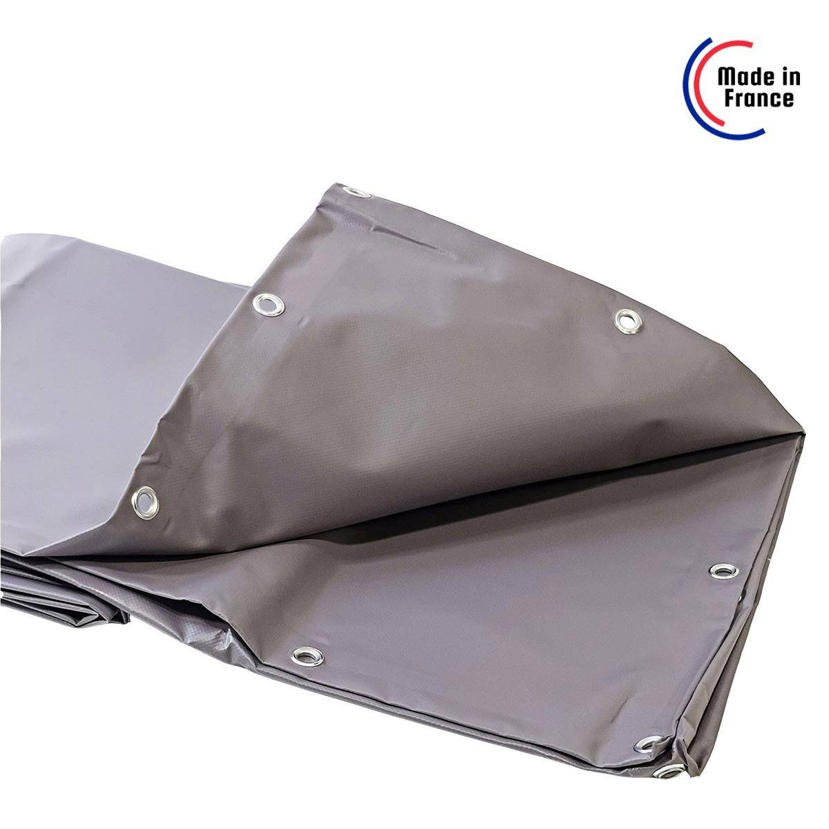 Bâche Tunnel agricole 5x6 m XP640TU Grise - Garantie 10 ans - Bâche étanche pour Tunnel de stockage - Made in France TECPLAST - Imagen 5