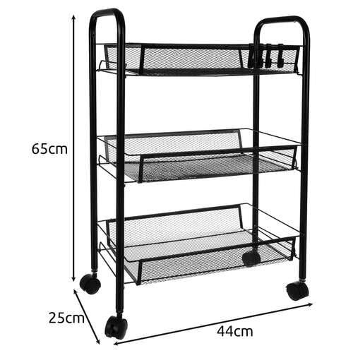 Importdistrib - Desserte cuisine metal sur roulette - 65 x 25 x 44 x cm IMPORTDISTRIB - Image 2