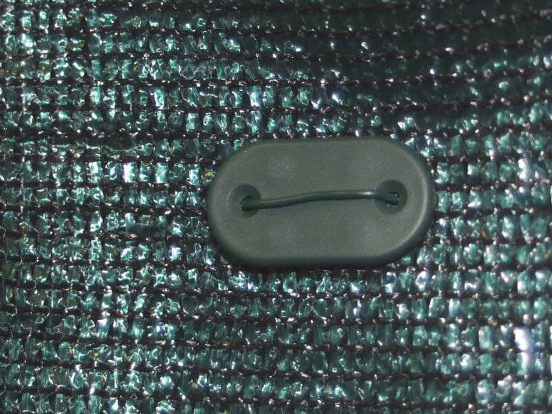 Maille Store - Brise-vue 100% - Vert/Noir - 300gr/m² - Boutonnières Vert/Noir 1m x 3m - Imagen 4