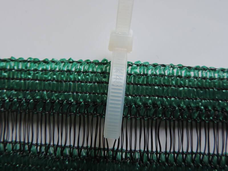 Maille Store - Brise-vue 100% - Vert/Noir - 300gr/m² - Boutonnières Vert/Noir 1m x 3m - Imagen 3