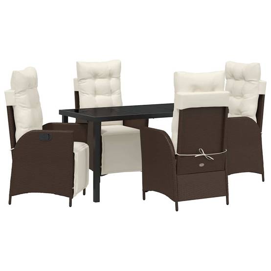 ComfortXL - Salon de jardin 4 places en polyrotin durable avec sièges confortables Marron – ComfortXL Outdoor Living - Image 2