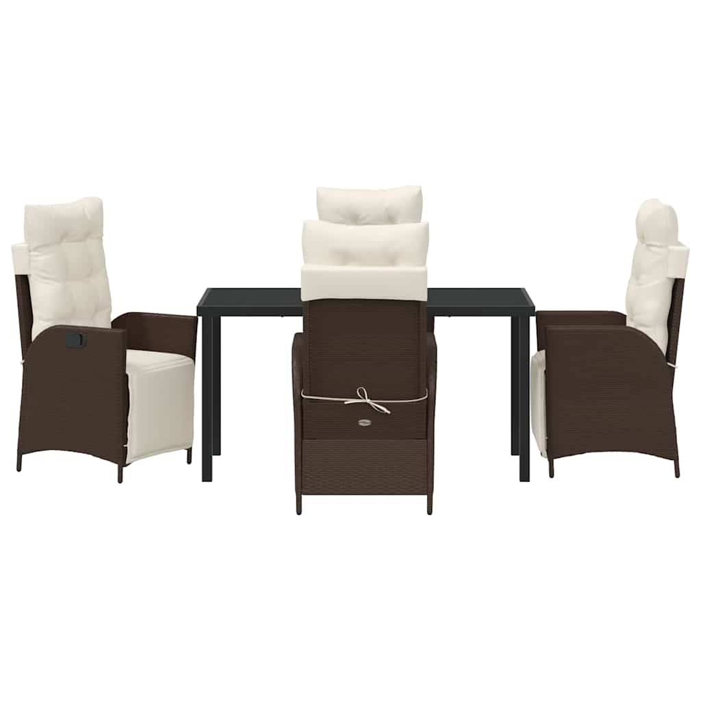 ComfortXL - Salon de jardin 4 places en polyrotin durable avec sièges confortables Marron – ComfortXL Outdoor Living - Image 7