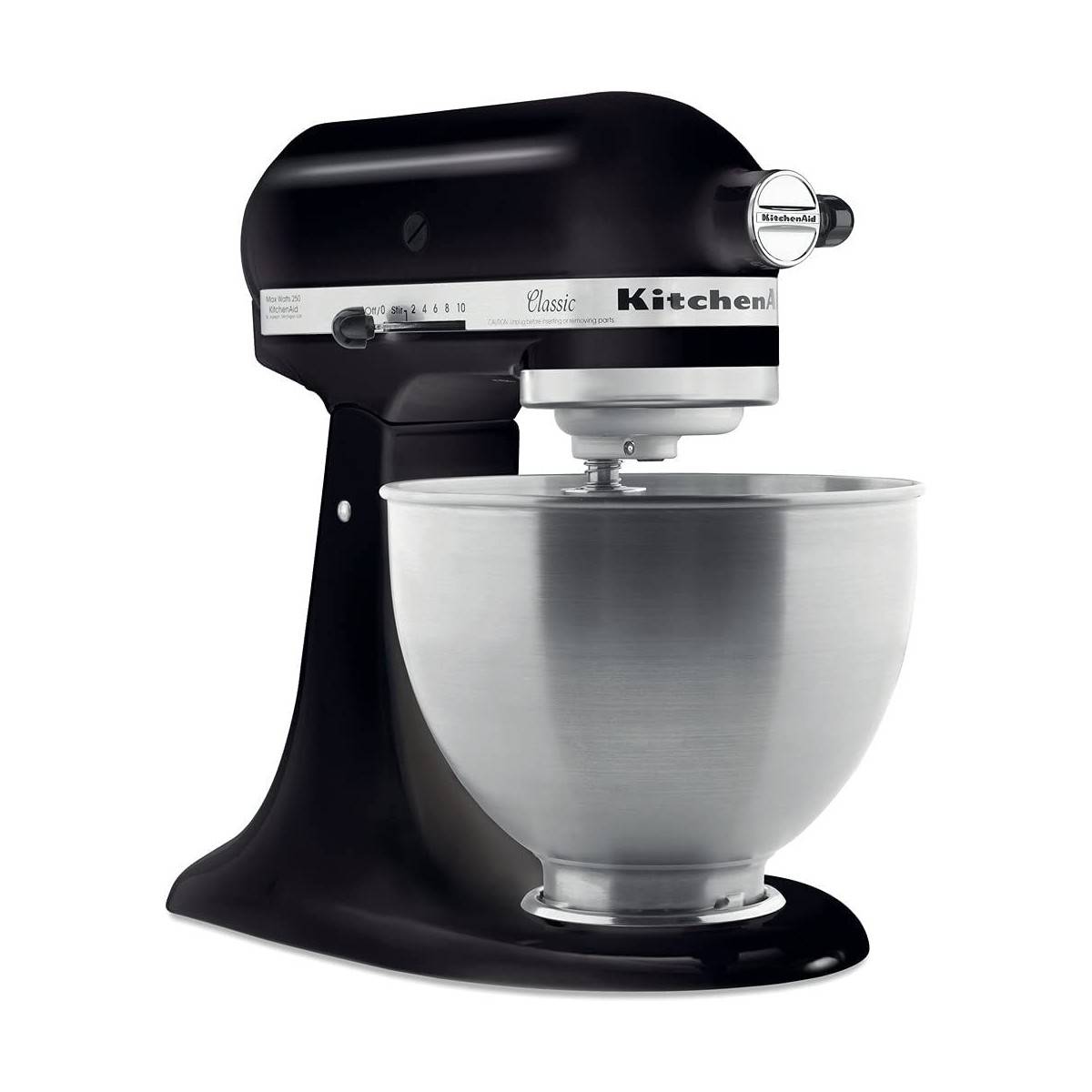 Robot pâtissier KitchenAid Classic Noir 4,3L 10 vitesses Accessoires inclus 5K45SSEOB - Imagen 1