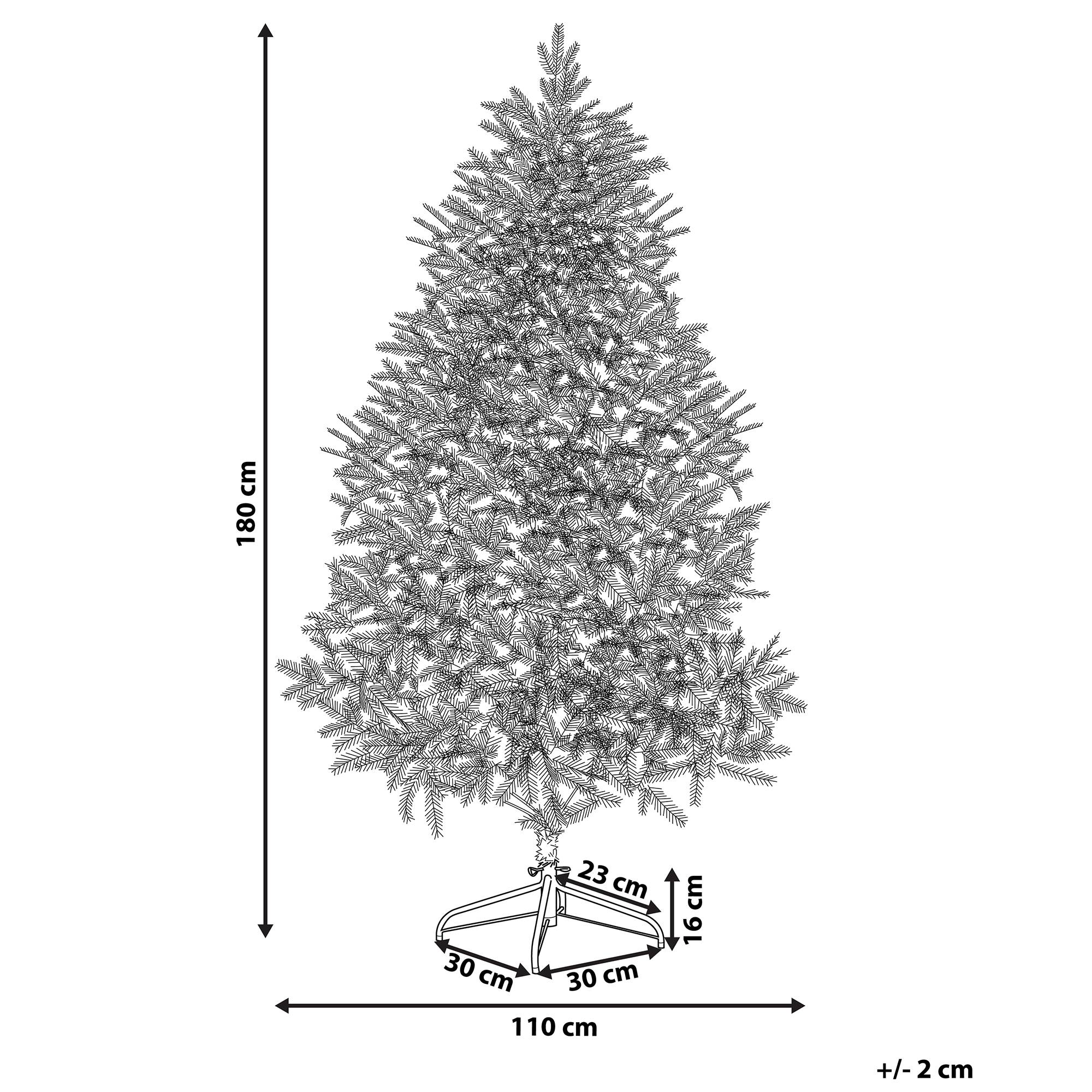 Beliani - Sapin de Noël Artificiel 180 cm Imitation Idéale avec Branches Facilement Ajustables Aspect Naturel et Réaliste Parfait pour Tout Intérieur Beliani - Imagen 3