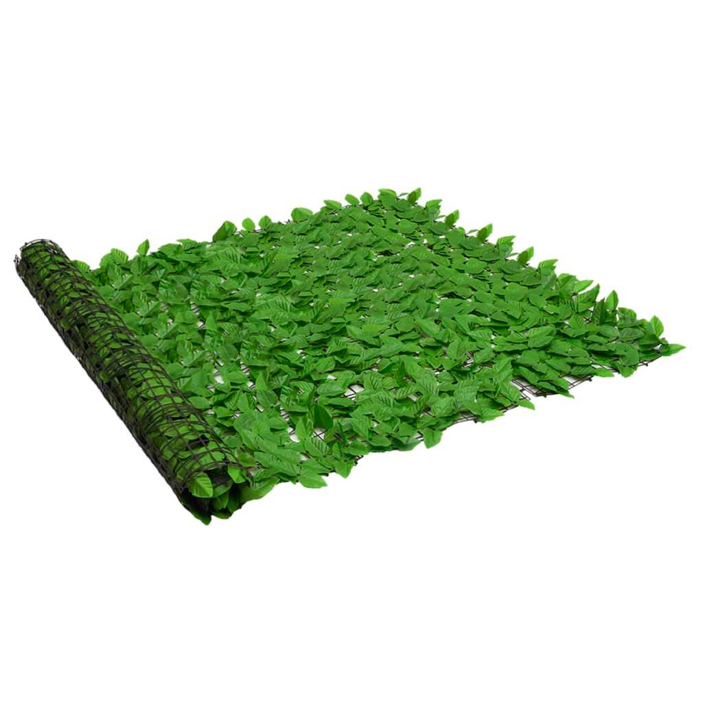 Helloshop26 - Écran de balcon brise pare vue protection confidentialité avec feuilles 300 x 150 cm vert - Imagen 2