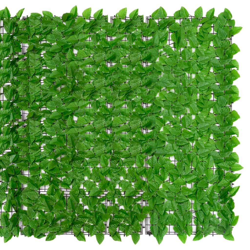 Helloshop26 - Écran de balcon brise pare vue protection confidentialité avec feuilles 300 x 150 cm vert - Imagen 3