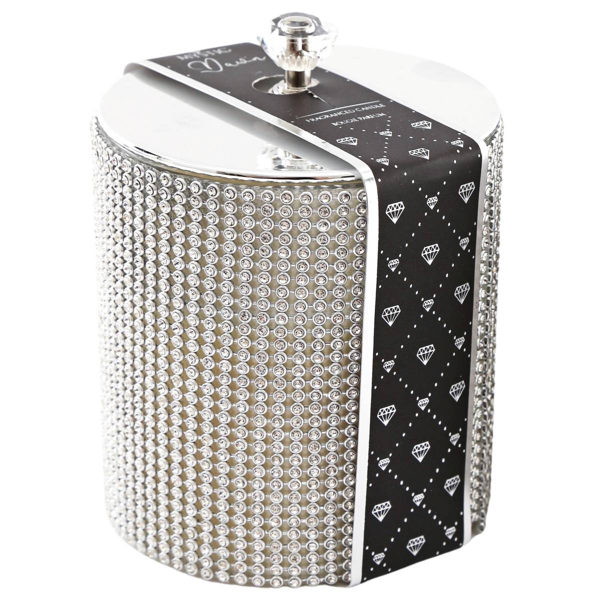 Sil - Bougie dans pot avec couvercle diamant 9 x 10 cm Sil