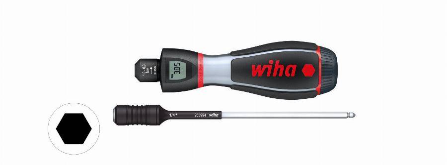 Tournevis WIHA iTorque Dynamométrique 1 à 6 Nm - Lame Torque porte-embout 1/4' - 36888