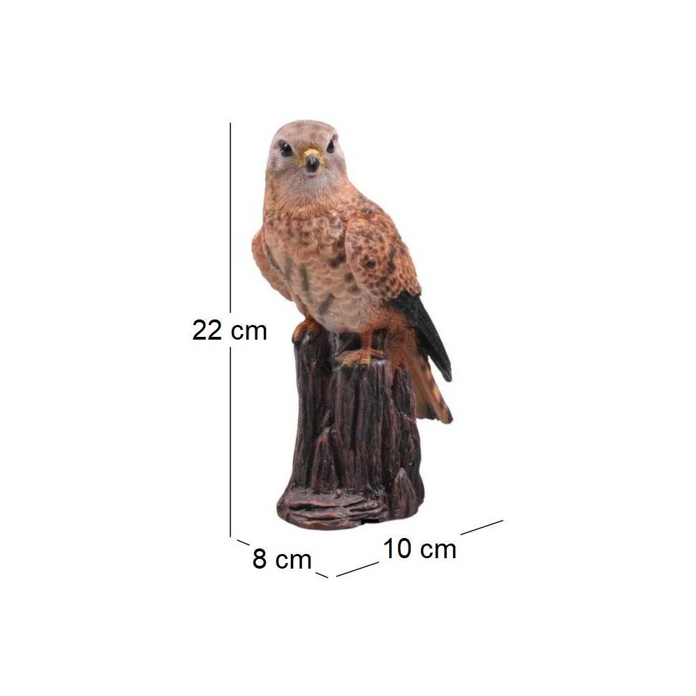 Farmwood Animals - Faucon sur branche en résine Brun Farmwood Animals - Imagen 3