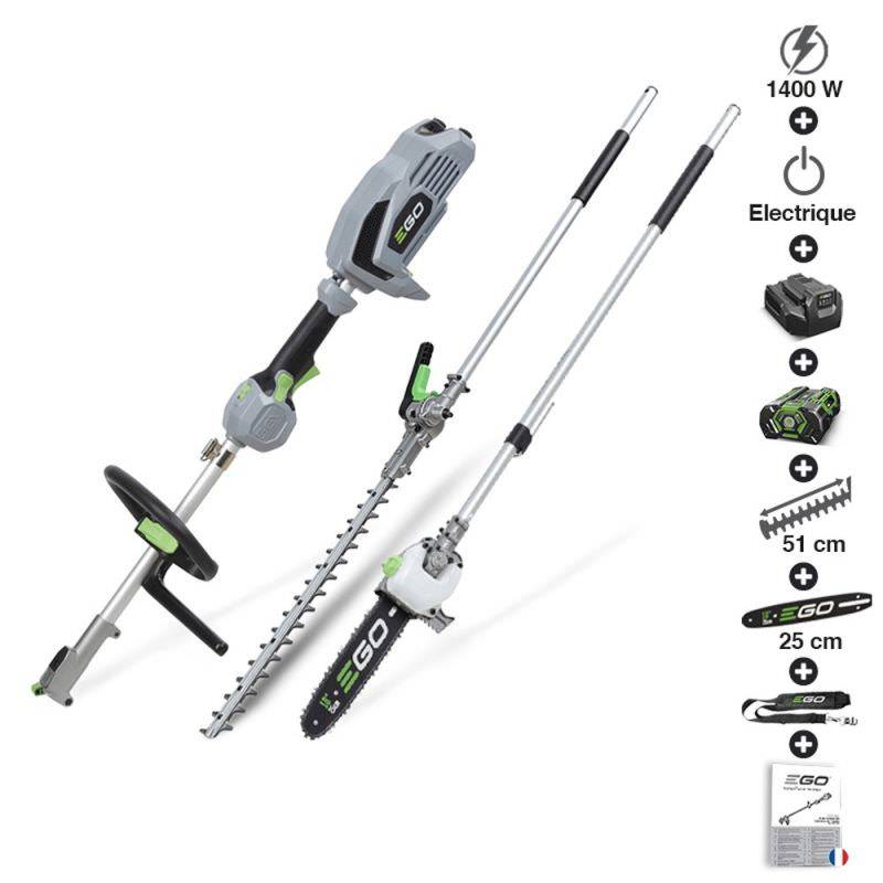 Ego Power + - Pack élagage entretien arbres et haies avec moteur chargeur batterie 56v Egopower - Imagen 1