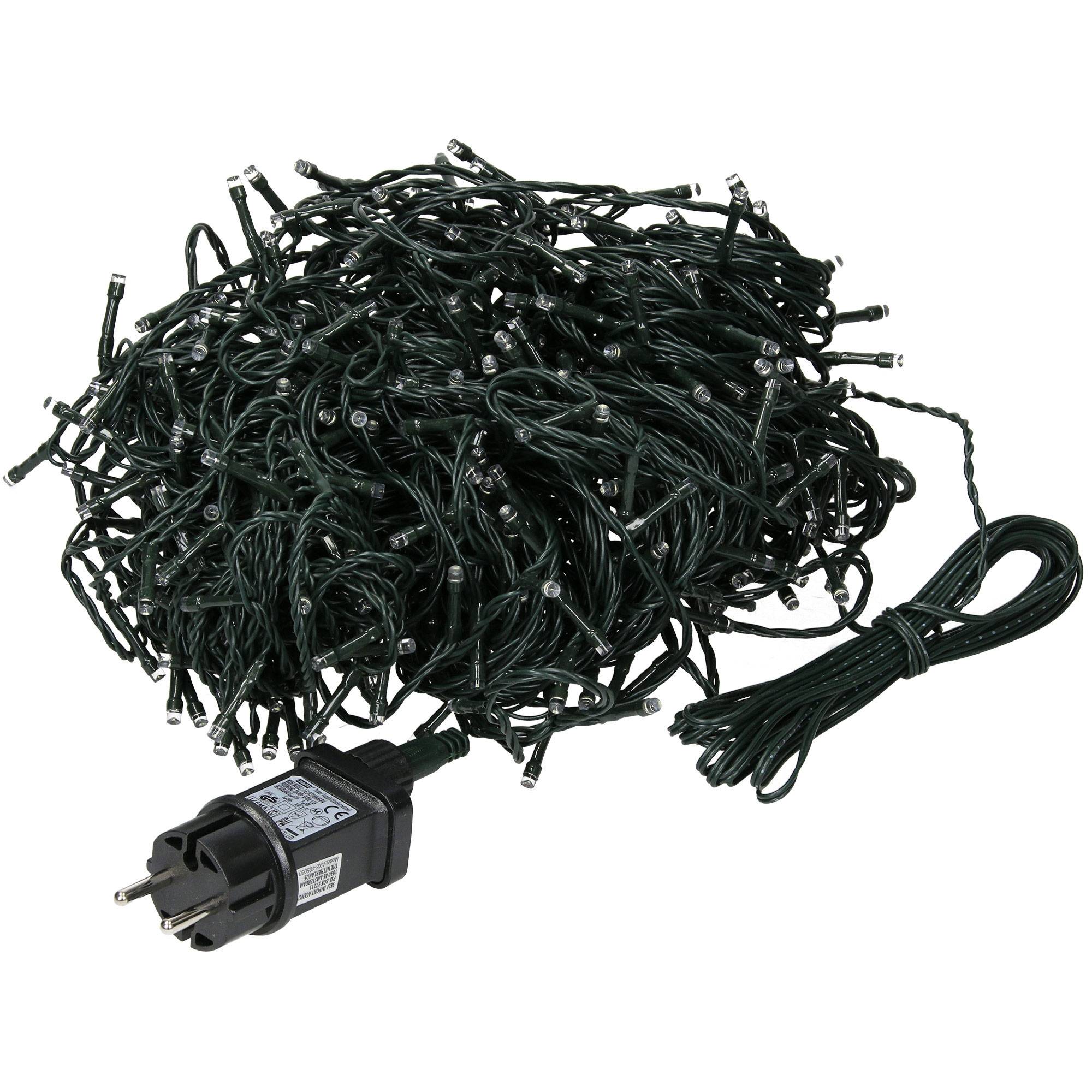 Ecd-Germany - Guirlande lumineuse Noël 480 LEDs blanc froid déco eclairage extérieur/intérieur - Imagen 1