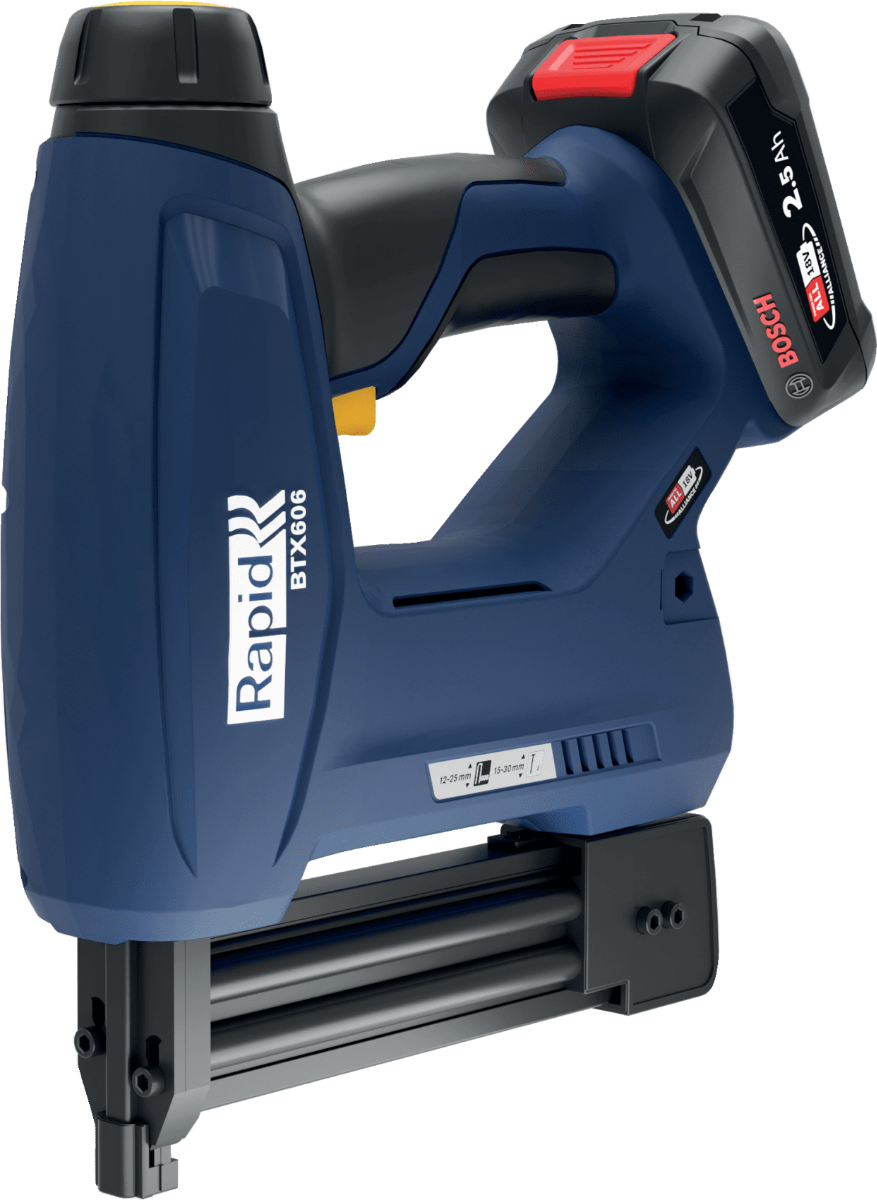Agrafeuse-cloueuse BTX606 sans fil - 18 V - pour agrafes 606/12-25 mm - 8/15-25 mm - Coffret + 1 Batterie + 1 Chargeur - RAPID-ISABERG - 5001502 - Imagen 1