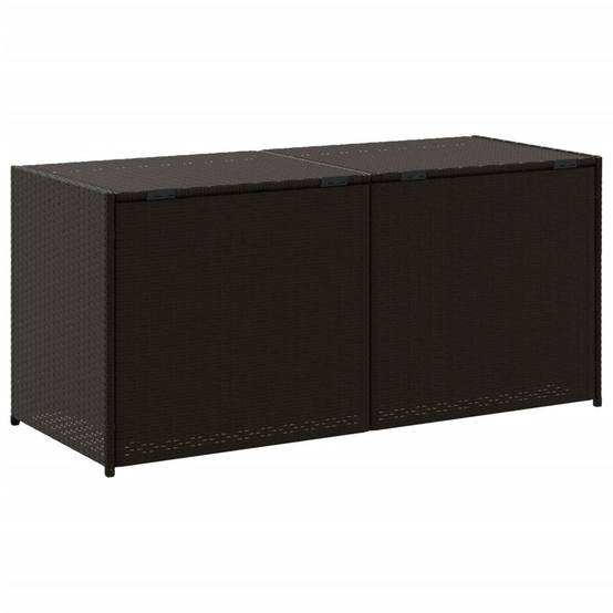 Coffre de rangement - Boîte de rangement extérieure - Coffre de jardin marron 283L résine tressée - Image 6