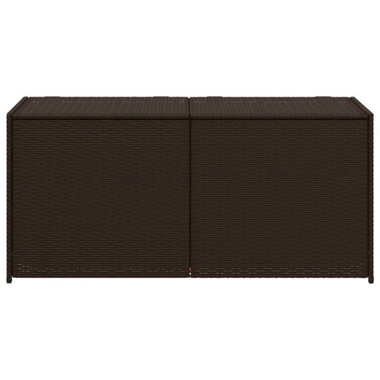 Coffre de rangement - Boîte de rangement extérieure - Coffre de jardin marron 283L résine tressée - Image 4